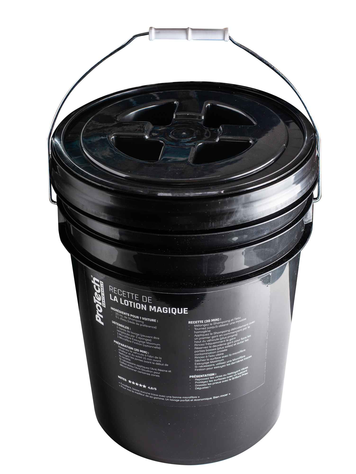 Kit Complet Seau Nettoyage Detailing 20L ProTech Monte-Carlo