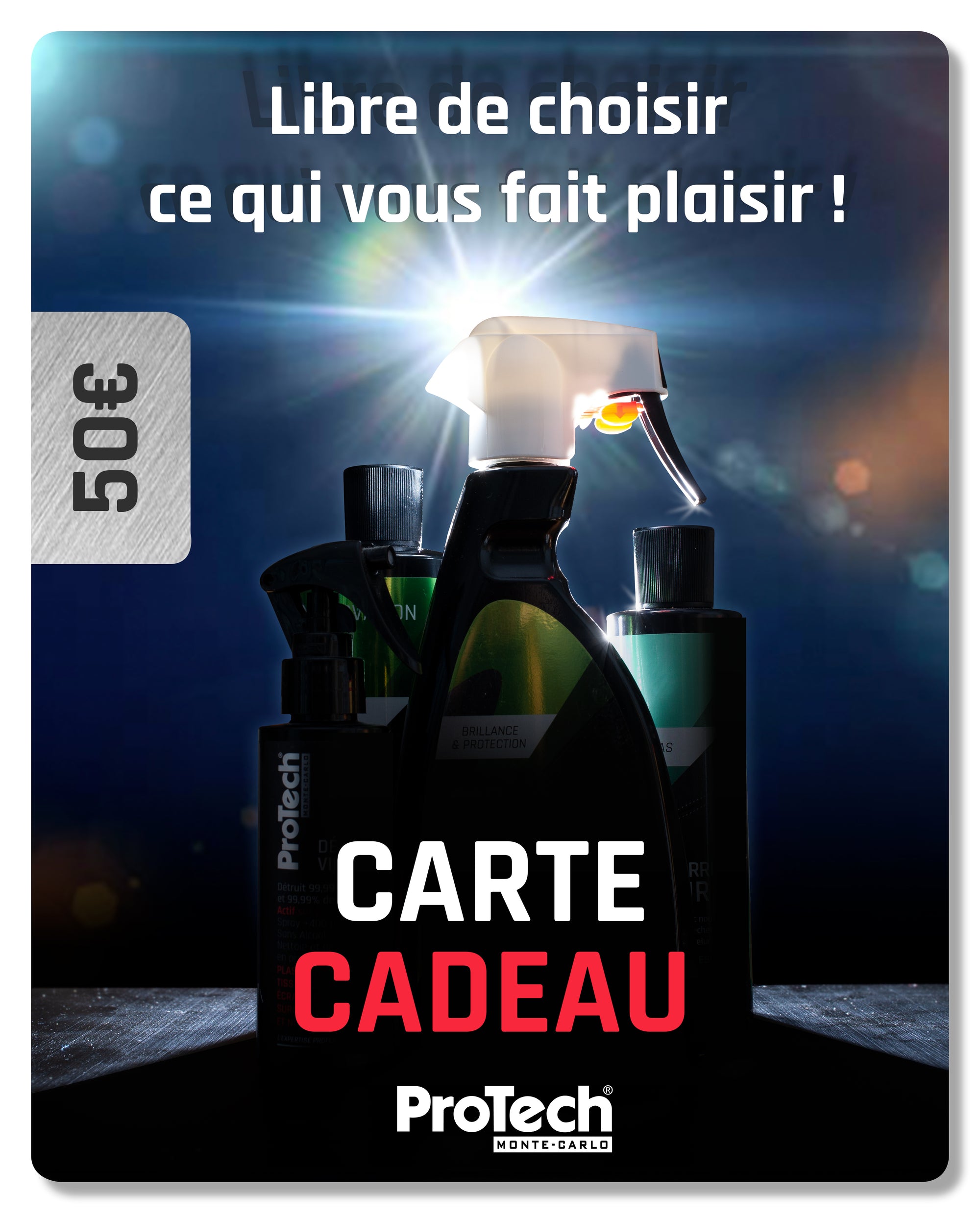 Carte Cadeau ProTech Monte-Carlo 50 euros