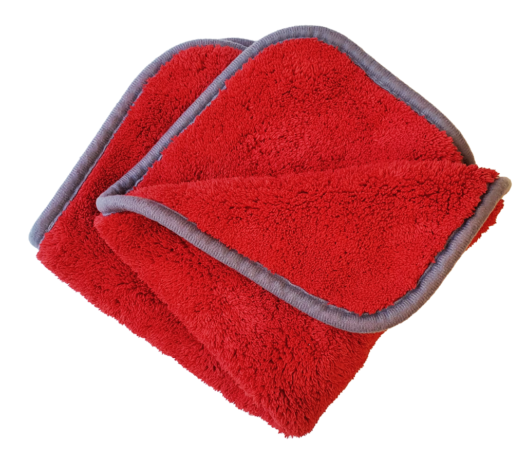 Microfibre 1K rouge 40x40 cm - Vrac